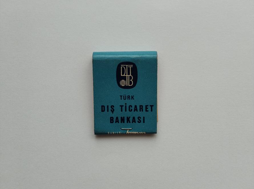 Türk Dış Ticaret Bankası vintage turquoise corporate design