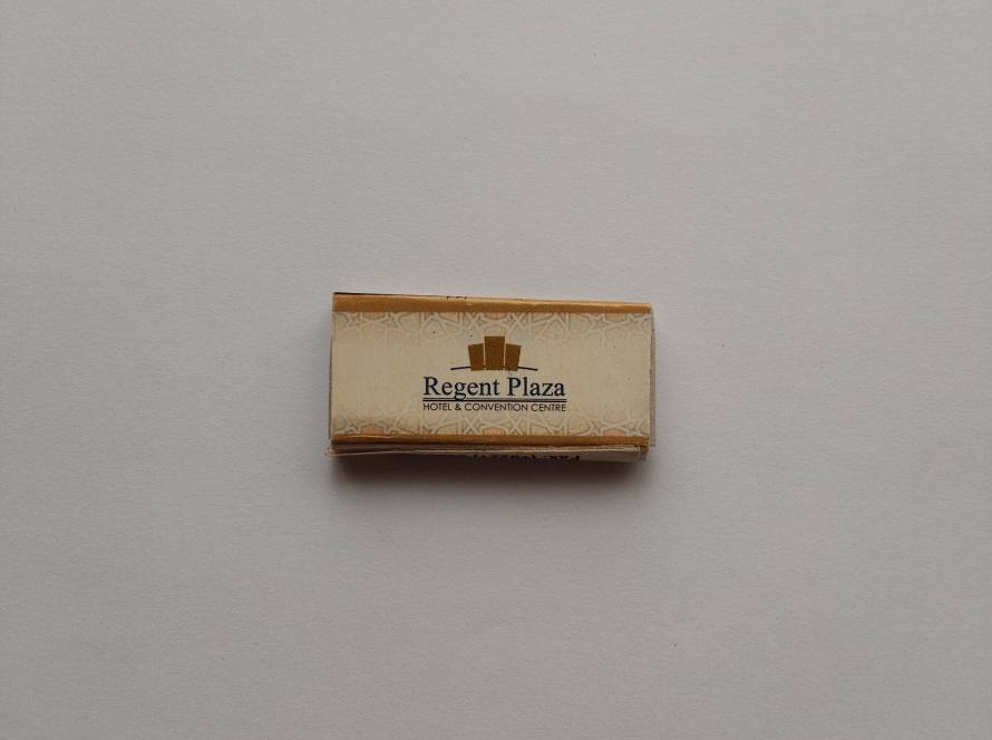 Regent Plaza Hotel & Convention Centre logo with gold ornamental border