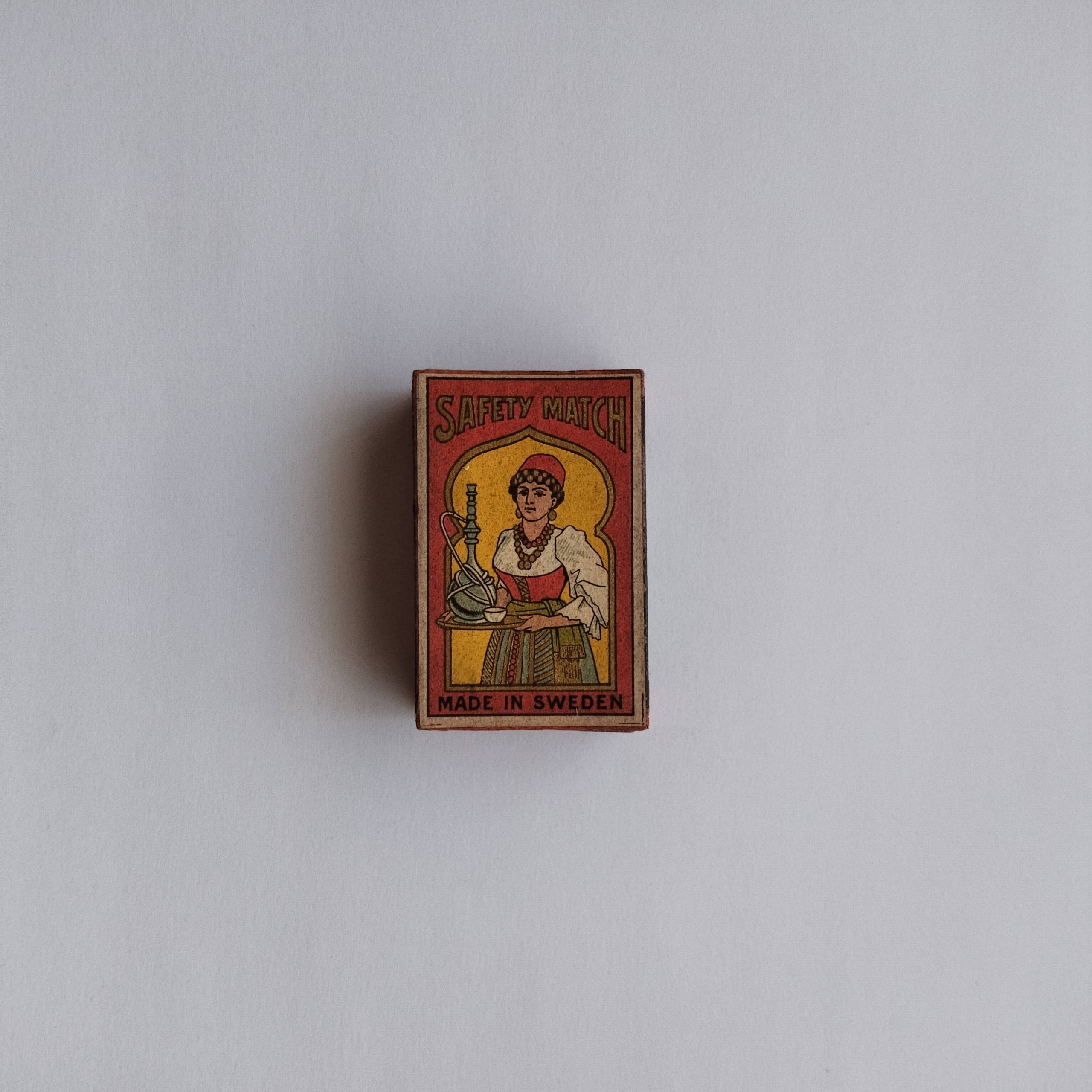 Swedish Safety Match Woman Hookah