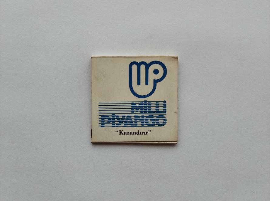 Turkish National Lottery promotional matchbox; strong nostalgic appeal tied to state lottery campaigns.