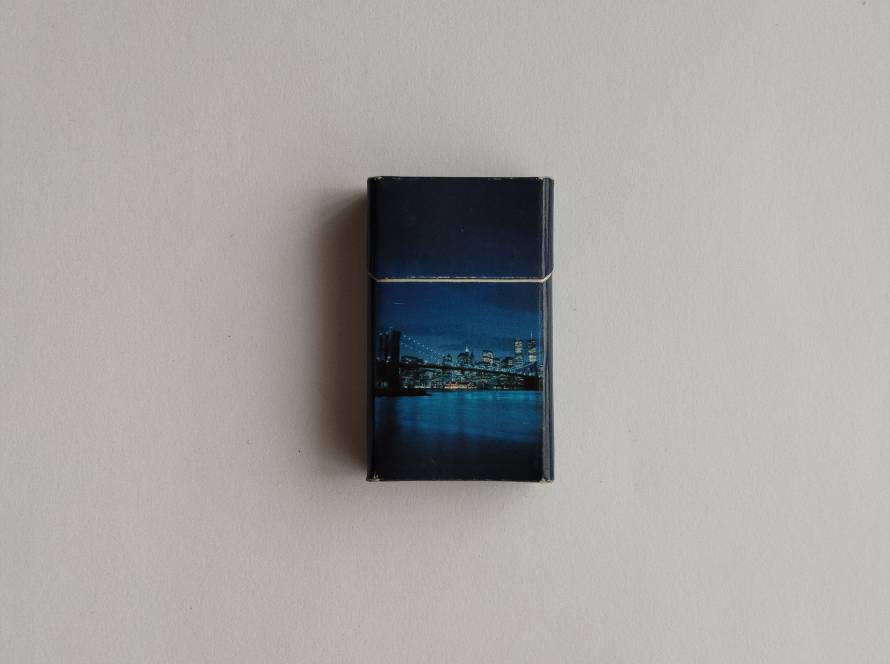 Promotional matchbox for Jackie's, Ankara. Features a nighttime city skyline on the front and venue details on the reverse. Collectible nightlife advertising piece.